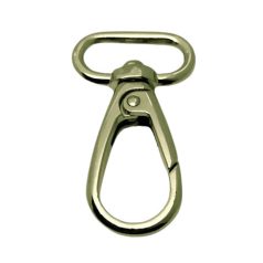 Karabiner 25 MM x 55 mm , óvál , selyem antik