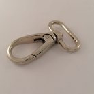 Karabiner 30 MM x 55 mm , óvál , nikkel