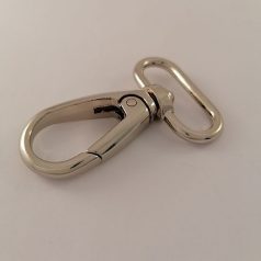 Karabiner 30 MM x 55 mm , óvál , nikkel