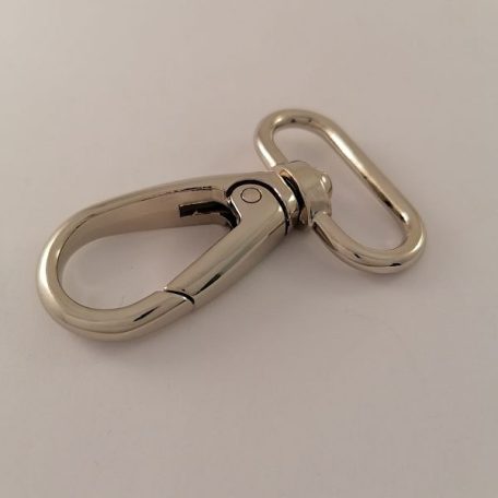 Karabiner 30 MM x 55 mm , óvál , nikkel