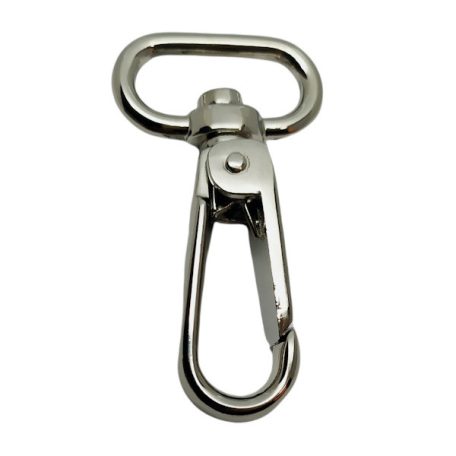 Karabiner 25 MM , széles lapos fejű , nikkel