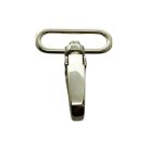 Karabiner 40 MM , széles lapos fejű , niķkel