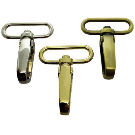 Karabiner 40 MM , széles lapos fejű , niķkel