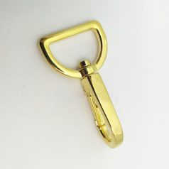Karabiner 20 MM , lapos , arany