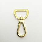 Karabiner 20 MM , lapos , arany