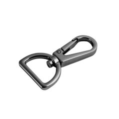 Karabiner 20 MM , lapos , fekete nikkel