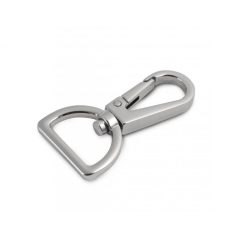 Karabiner 20 MM , lapos , nikkel