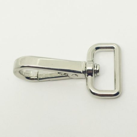 Karabiner 20 MM , egyenes kisfejű , nikkel