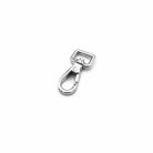 Karabiner 10 MM x 32 , mini egyenes fejű , zamak , nikkel