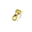Karabiner 10 MM x 32 , mini egyenes fejű , zamak , arany