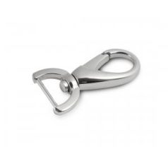 Karabiner 15 MM x 50 , ívelt , nikkel