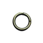 Bontható rugós kör karabíner 17 MM x 3,5 mm, sárga antik