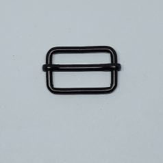 Csúszócsat mozgó  25 MM x 15 mm x 2,9 vastag fekete matt