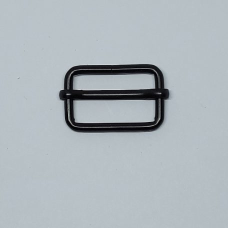 Csúszócsat mozgó  25 MM x 15 mm x 2,9 vastag fekete matt