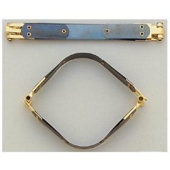 Pikk-pakk táskazár 26 cm , arany  