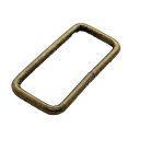 30 MM x 15 x 2,9 Bújtató vagy fogótartó , drót ,nyitott ,szögletes , sárga antik