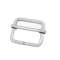 Csúszócsat 25 MM x 20 x 3,5 , vasalapú , nyitott , nikkel