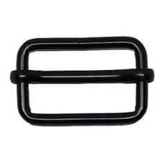 Csúszócsat 40 MM x 20 x 4 vasalapú , fekete matt