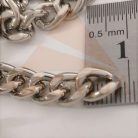 Lánc , vasalapú , 11 mm x 8 mm nikkel