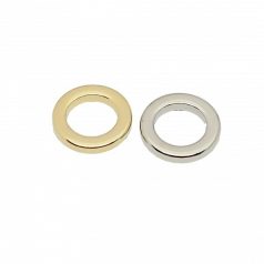 Karika , öntött lapos 15 MM x 4 mm , nikkel