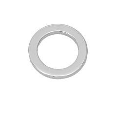 Karika , öntött , lapos , 20 MM x 3 mm , nikkel