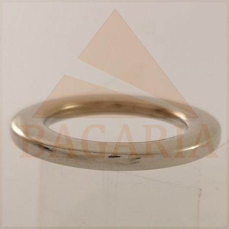Karika , öntött , lapos , 20 MM x 3 mm , nikkel