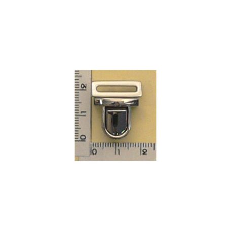 Tuckzár pánthoz 20 x 22 mm/15mm bújtatóval , zamak , nikkel