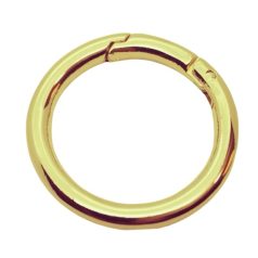 Bontható rugós kör karabiner 35 MM x 6 mm, arany