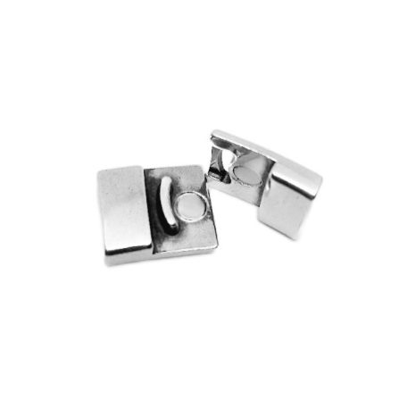 Karkötő mágnes kapocs 13 MM , antik ezüst