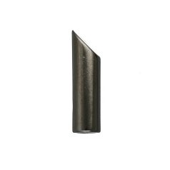   Zsinórvég 4 mm x 26 mm , csapott végű , zamak , selyem fekete antik
