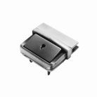 Tuck zár 50 MM x 46 mm , kulcsos zamak , nikkel