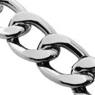 Vastag alumínium lánc 27 mm x 20 mm  szemméret , nikkel