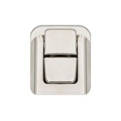 Doboz zár 32 x 39 mm , lecsapós , vasalapú , nikkel