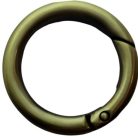 Bontható rugós kör karabíner 40 MM x 6,5 mm, sárga antik