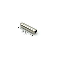 Zsinórvég 4 mm x 20 mm zárt végű , zamak , nikkel