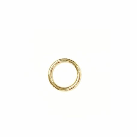 12 MM x 2 mm karika , zamak , nikkel és arany szinekben