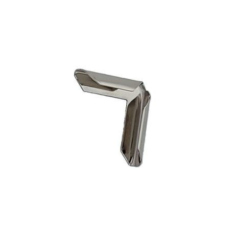 Pénztárca sarokvédő dísz 20 mm x 20 mm , nikkel