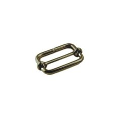 Csúszócsat 30 MM x 20 x 4 vasalapú , sárga antik