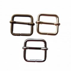 Csúszócsat 25 MM x 25 x 4 , vasalapú , nyitott ,nikkel