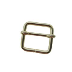 Csúszócsat 25 MM x 25 x 4 , vasalapú , nyitott , arany
