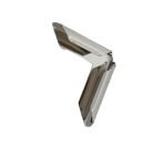 Pénztárca sarokvédő dísz 30 mm x 30 mm , nikkel