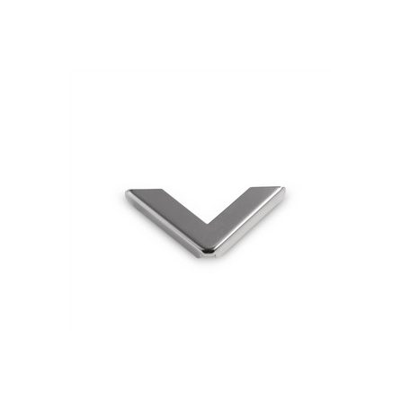Pénztárca sarokvédő dísz 30 mm x 30 mm , nikkel