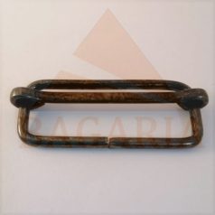   Csúszócsat 40  MM x 14 mm x 2,8 , vasalapú , fekete nikkel