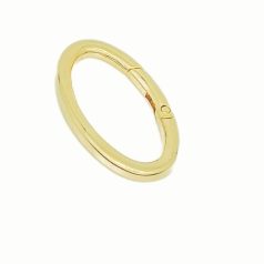   Bontható rugós óvális karabiner 40 MM x 20 mm x 5 mm , arany