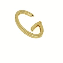   Bontható rugós óvális karabiner 40 MM x 20 mm x 5 mm , arany