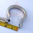 Bontható fogótartó, patkó kerek ,nikkel szinü , 17 mm