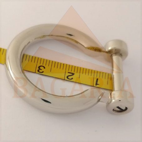 Bontható fogótartó, patkó kerek ,nikkel szinü , 17 mm