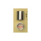 Zsinórvég 12 mm x 20 mm , zamak , nikkel