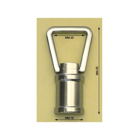 Fogótartó 20 mm x 55 mm , zamak , nikkel