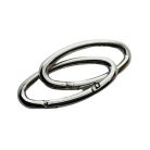 Bontható rugós óvális karabiner 56 MM x 20 mm x 6 mm , nikkel